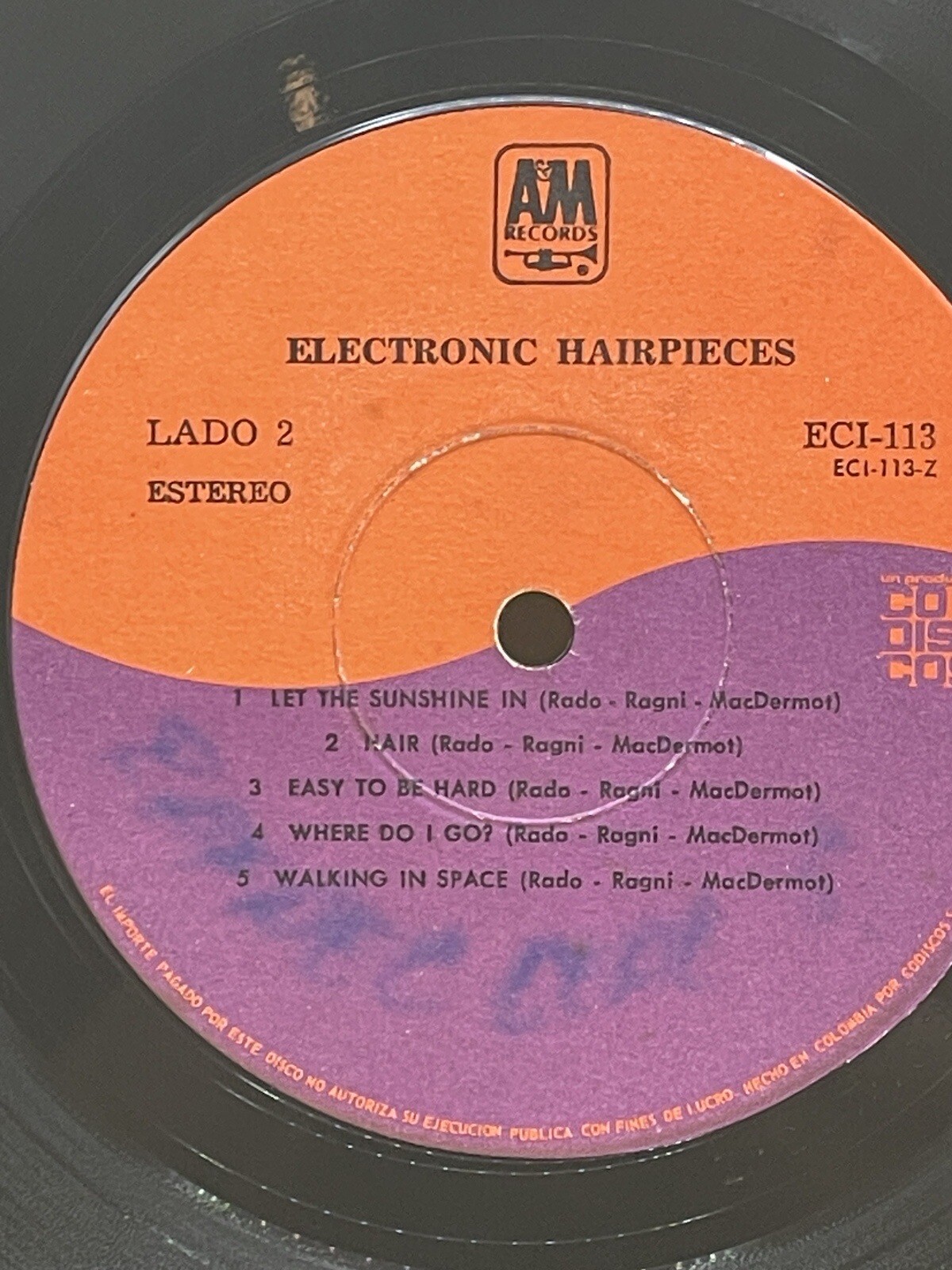 Mort Garson “ Electronic Hair Pieces” A& M Vinyl Record LP / VG