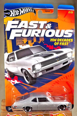 2024 Hot Wheels Fast & Furious HW Decades Of Fast 2/5 '70 CHEVROLET NOVA SS Gray