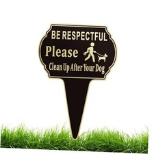 13.6"x9.6" Clean Up after Your Dog Sign with 1pack pick up dog poop sign