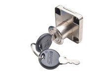 Schubladenschloss Möbel Schloss 22mm 19,5mm Metall vernickelt Schrank Schloss