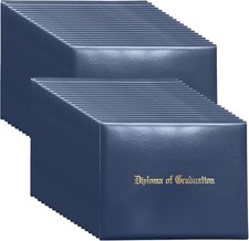 Diploma Cover 8.5 X11 Graduation Diploma Holder Certificate 40-Pack Navy Blue