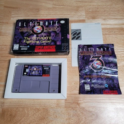 Ultimate Mortal Kombat 3 SNES Super Nintendo, 1996 CIB Complete w Manual Tested