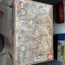 4000 Piece Educa Jigsaw Puzzle The World Executive Political Map 14827 54"x38"