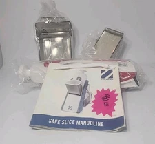 Zakarian Safe Slice Upright Mandoline Thickness Adjust Vegetable Dicer RED