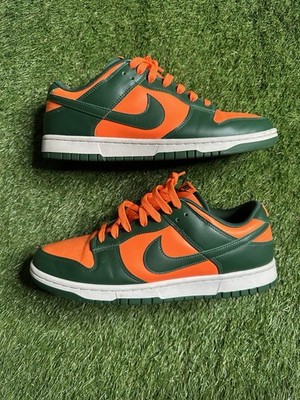 Nike Dunk Low Retro Miami Hurricanes Men's Size 10 DD1391-300