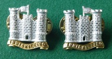 British Army Officer's Collar Badges  5th Inniskilling Dragoon Guards 5 INNIS DG