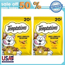 2 pack Temptations Audlt Chicken Flavor Dry Cat Food, 20 lb Bag