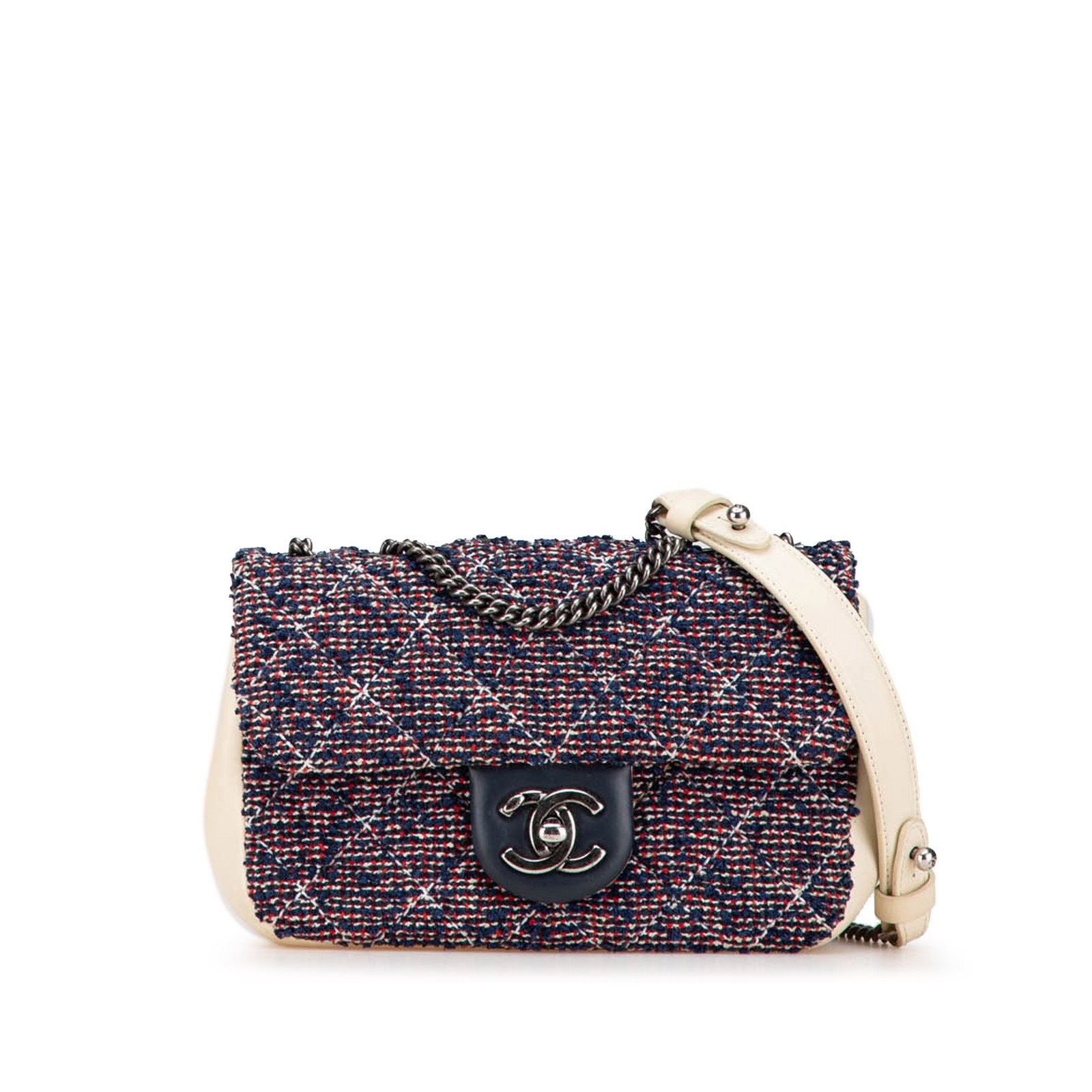 Chanel Mini Rectangular Tweed Single Flap Bag