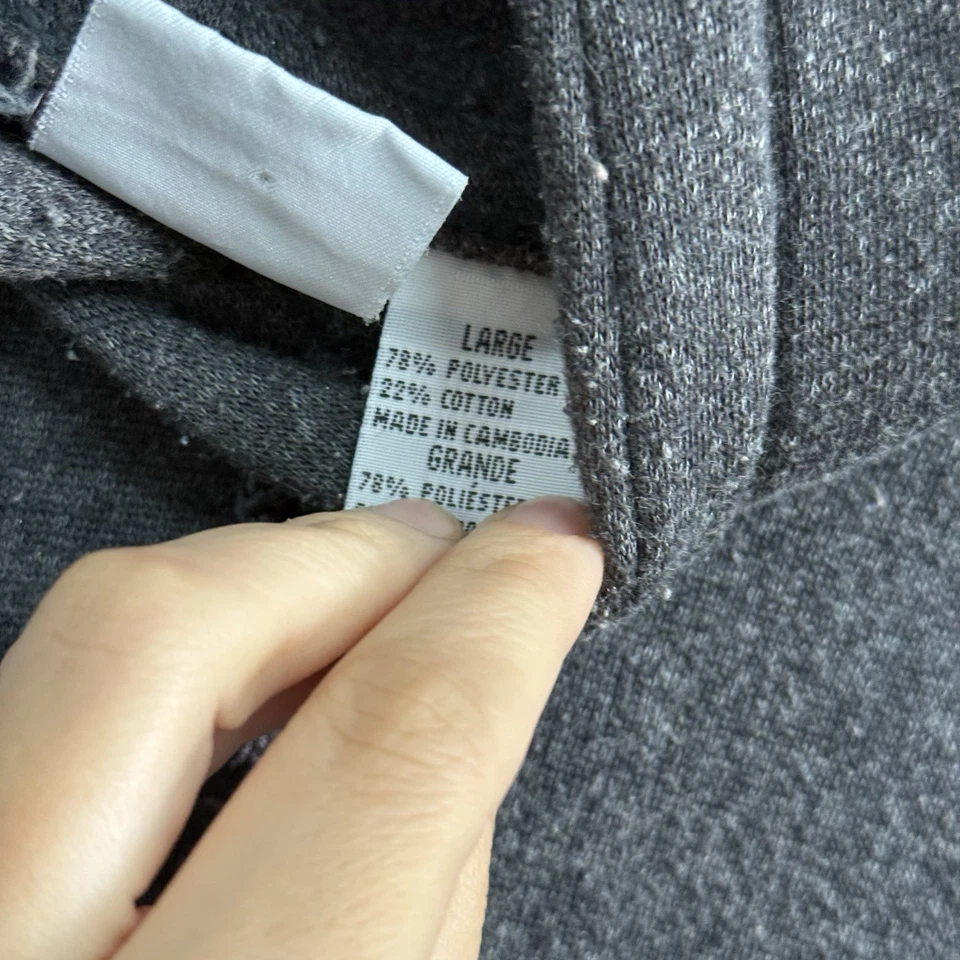 Vintage Franklin Sports Grey Hoodie Sweatshirt Mens Size Large - Image 3 of 4