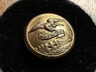 Original Civil War Scovills Federal Engineer Essayons Kepi Button, Gilt Non Dug
