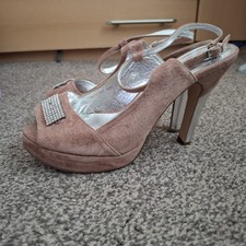 Ladies High Heeled Shoes with platform sole, size 6EEE wide fit