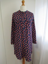Gap Navy & Orange Henly Shirt Dress , Size S