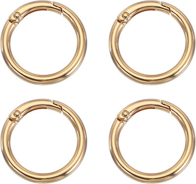 Frühling O-Ringe, 4 Stück 1,3 Zoll Metall-Runde Clips Schlüsselringe Snap Schnal