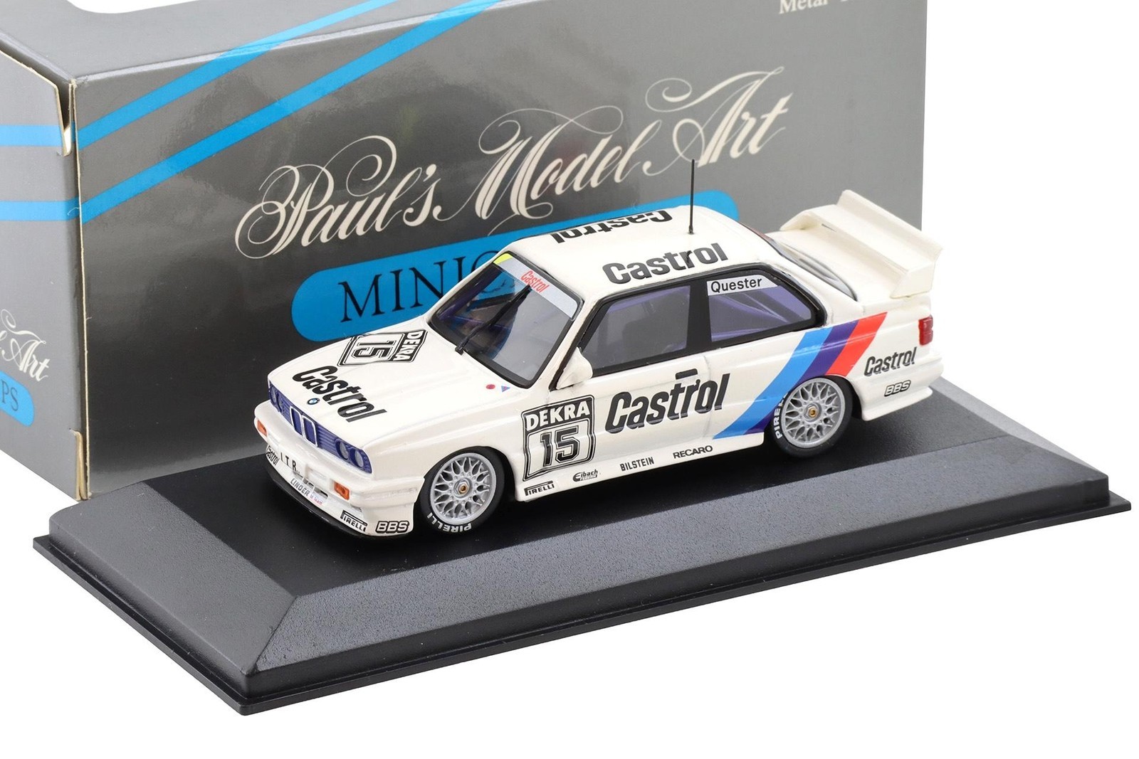 Minichamps 1:43 BMW M3 E30 Sport Evo Team Linder #15 Quester Castrol