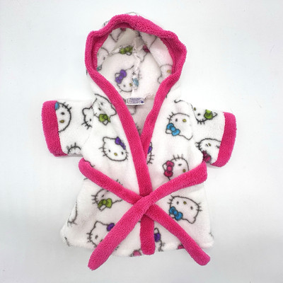Build A Bear Hello Kitty Robe Pink White Tie Teddy Bath Spa Pool Sanrio Clothes