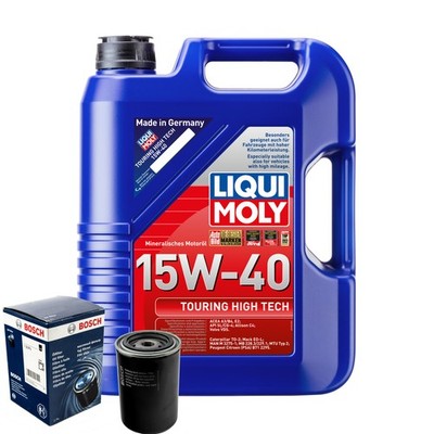 Motoröl 15W40 LIQUI MOLY Touring High Tech 5L+BOSCH Ölfilter