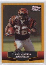 2004 Topps Draft Picks & Prospects Chrome Gold Refractor Rudi Johnson #60 5w0