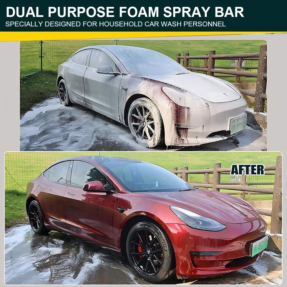 2pcs Foam Cannon Dual Connector Pressure Washer Foam Blaster 1/4"" Lance Nozzle