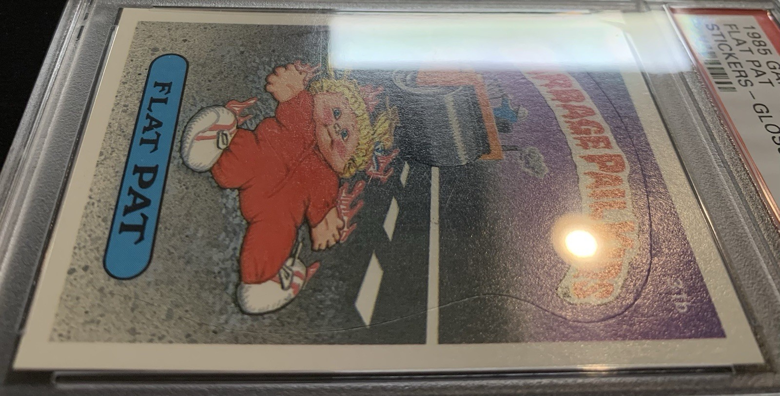 1985 Garbage Pail Kids OS1 Flat Pat 31b PSA 10 GEM MINT-RARE GLOSSY CARD!! TWT view 7