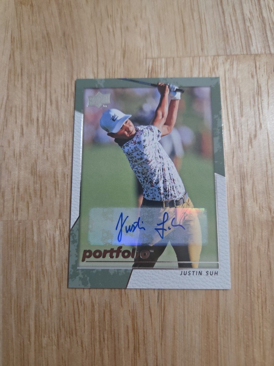 2024 Upper Deck JUSTIN SUH Portfolio Autograph #17 Auto Golf Card