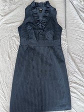 Ann Taylor Navy Blue Sleeveless Sheath Dress Career Office Size 2