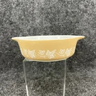 Vintage Pyrex 471 Sandalwood Tan White Ivy Leaf 1 Pint Casserole Dish - No Lid