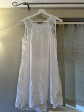 Women's White Beach Cover-Up Dress Size S/M