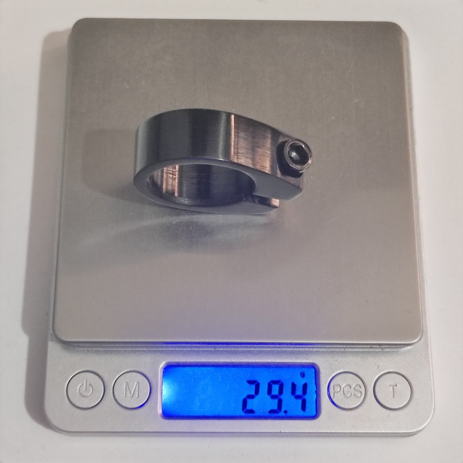 Titanium Seatpost Clamp Bike Bicycle GR5 Ti6Al4V 31.8/34.9mm Raw Color