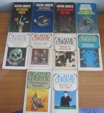 AGATHA CHRISTIE 10 VINTAGE MYSTERY PB BOOKS DELL 1960s - 1980s AGATHA CHRISTIE 10 VINTAGE MYSTERY PB BOOKS DELL 1960s - 1980s