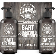 Viking Revolution Bart Shampoo & Conditioner Set - Erweicht, Glättet & Stärkt De