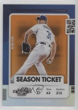 2021 Panini Contenders Season Ticket Optic Orange Prizm 16/49 Max Scherzer av1