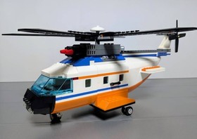 LEGO City 7738 Helicopter & Rescue Boat Coast Guard Minifigs