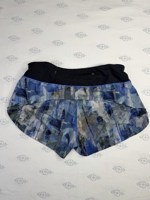Lululemon Speed Up Short *2.5'' Sun Dazed Multi Blue / Super Dark - 4