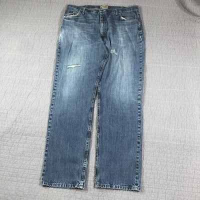 Wrangler 20X Jeans Men 40x36 Blue Relaxed Style 01 Competition Distress Bootcut