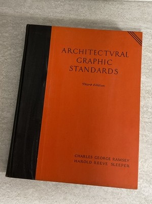 Architectural Graphic Standards Third Edition 1945 By Charles George Ramsey