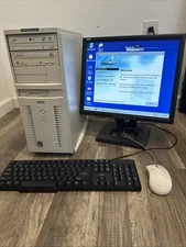 Vintage Windows 98 PC Dell Dimension XPS M166a  Pentium 166 MMX 32MB RAM 10GB HD