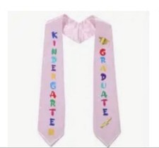Kindergarten Graduation Sash And Printed Graduation Stole Sash Preschool Pink