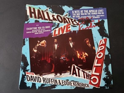 EDDIE KENDRICK HAND SIGNED 1980s EXCELLENT HALL & OATES SLEEVE ONLY 45