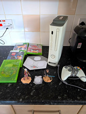 Microsoft Xbox 360 White Console w/ Wired Controller, Disney Infinity & 3 Games