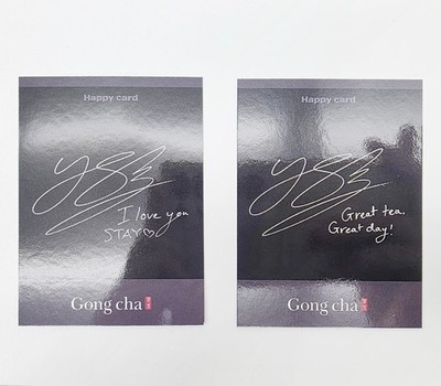 Stray Kids Felix x Gong Cha Happy Card 6 Types Full Set Official