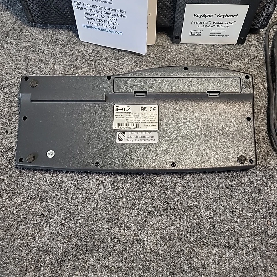 VTG iBIZ Technology KeySync Keyboard Pocket PC Rare Driver Pocket PC Wire Case - Image 3 of 4