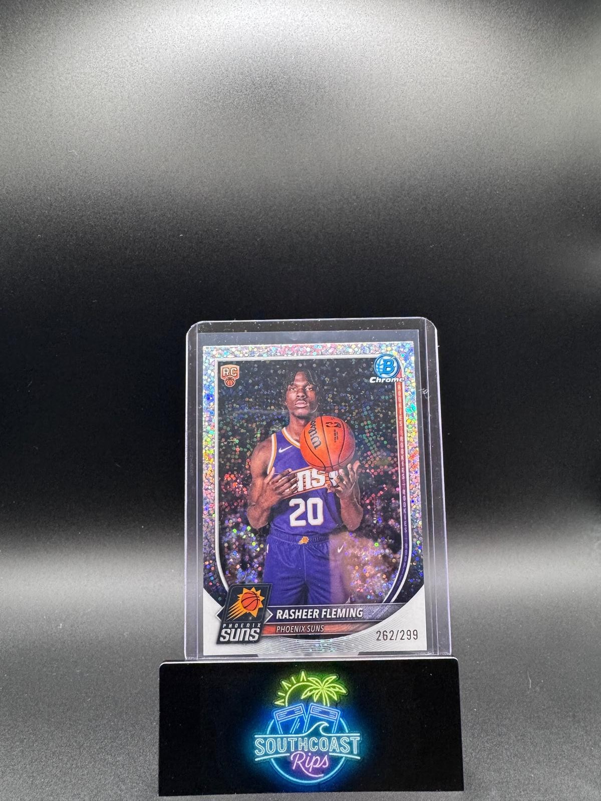 2025-26 Bowman #BCV-31 Rasheer Fleming Chrome Speckle Refractor #/299