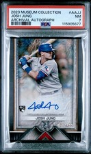 2023 Topps Museum Collection JOSH JUNG Archival Autograph Rookie Card /199. rookie card picture