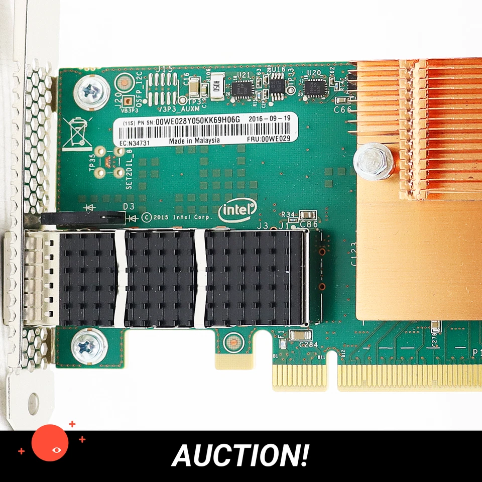 10x Intel OmniPath Host Fabric Interface Adapter 1 RMN-100HFA016 Card - Bild 4 von 4