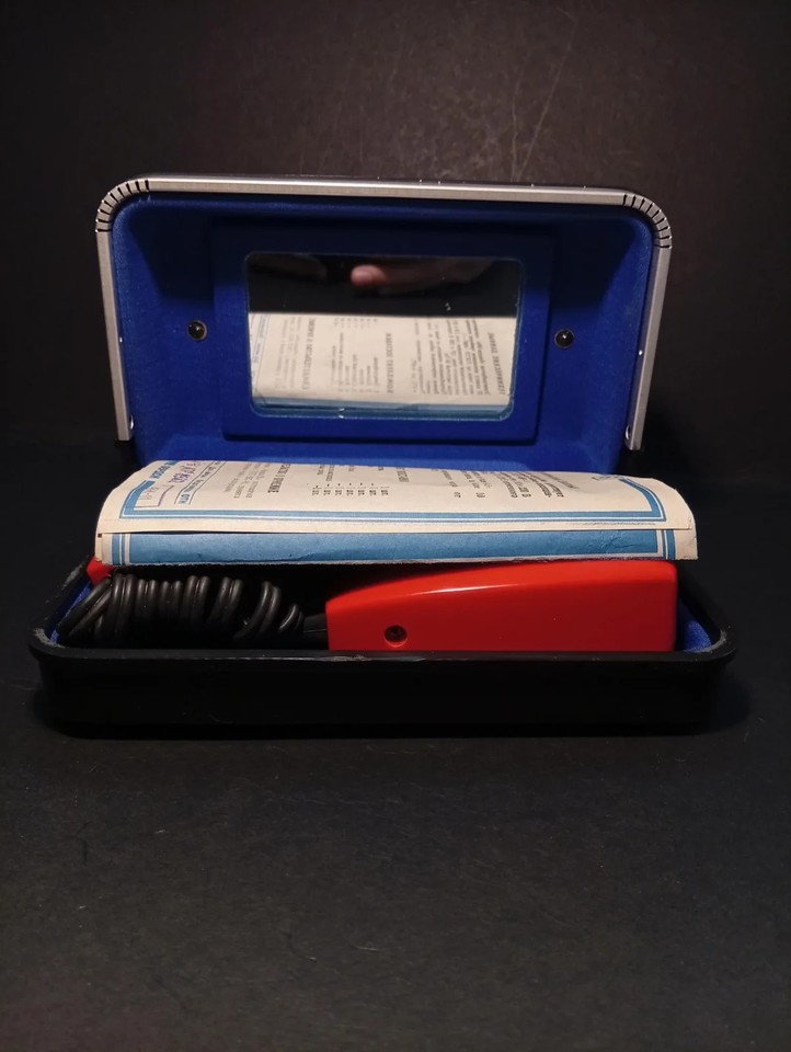 A fully working Soviet-era electric razor — Cold War grooming tech that's equal parts conversation piece and daily-driver retro gadget.
