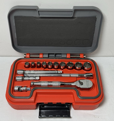 Proto J47115AS 1/4'' Drive 15-Piece Shallow Socket SAE 12 Point AERO