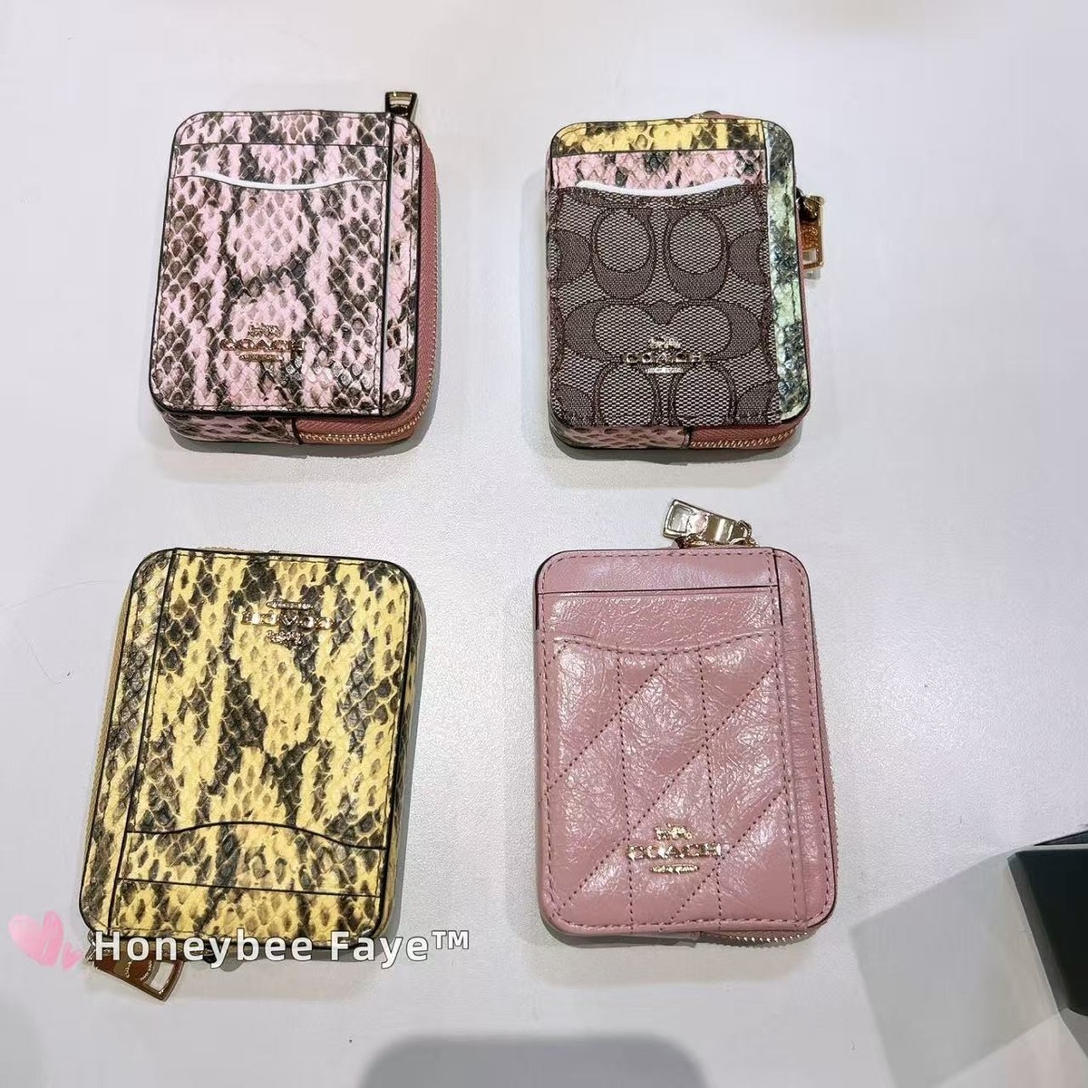 NWT Coach Zip Card Case In Signature Jacquard CEC53/CEC52/CEC51 | eBay