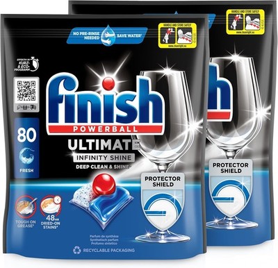 Finish Quantum Infinity Shine Spülmaschinentabs Reinigung Schutzformel 160 Tabs