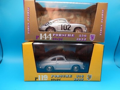 Porsche 356 Brumm Modelle 1:43  coupe+ coupe Targa Florio  org.Karton 2 Stück
