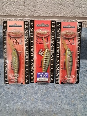 3 LUCKY CRAFT Pointer 78DD OGs 3/8oz 78mm Luckycraft Suspending Jerkbait Rare!
